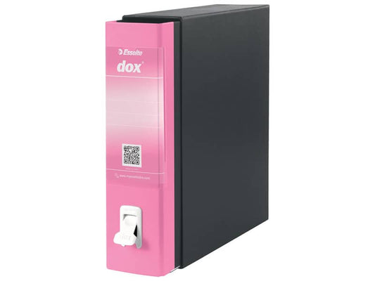 Registratore a leva DOX1 Commerciale S. Francisco 28,5x31,5 cm - dorso 8 cm rosa D15119