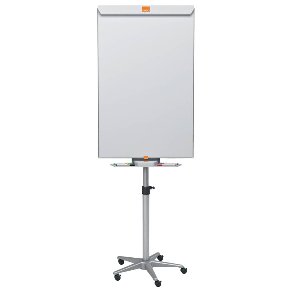 Portablocco magnetico a cavalletto Nobo Classic mobile in acciaio bianco 69x190 cm - 1902386