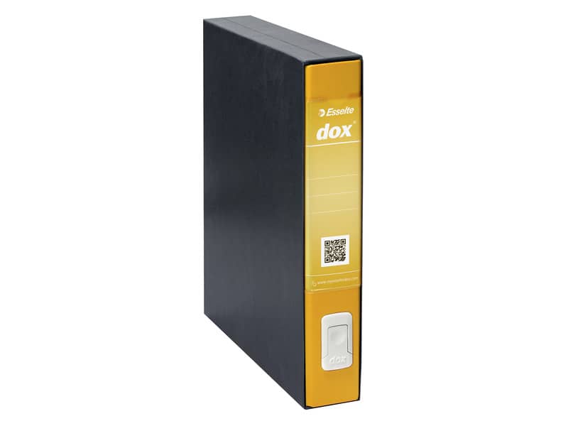 Registratore a leva DOX4 Commerciale 28,5x31,5 cm - dorso 5 cm giallo - D26406