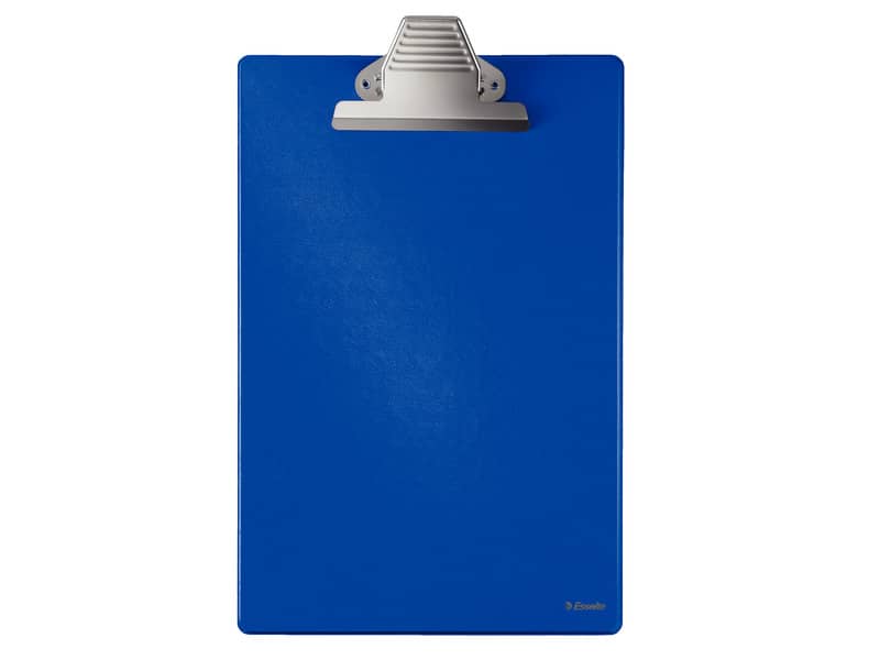 Portablocco con clip Esselte Grande Capacità cartoncino/polipropilene 22x36 cm blu - 27355