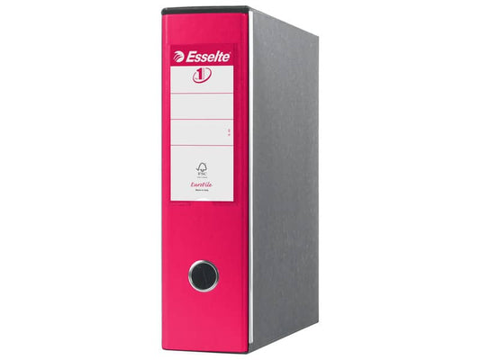 Registratori con custodia Esselte G53 Eurofile commerciale Dorso 8 cm cartone rivestito in PP fucsia - 390753900