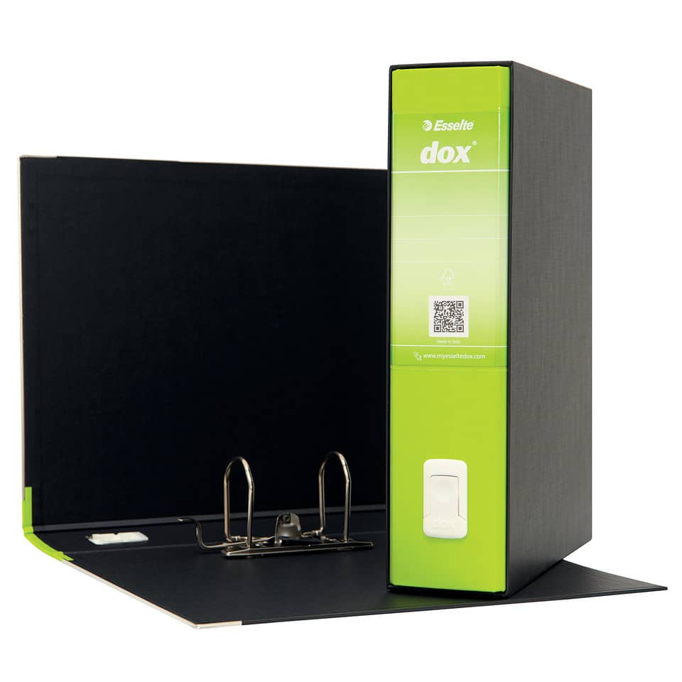 Registratore a leva DOX2 Protocollo 28,5x35 cm - dorso 8 cm verde greenery D26226
