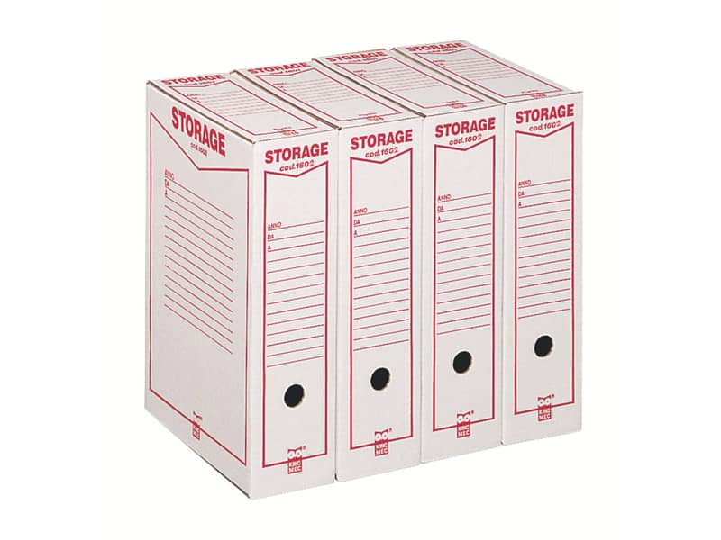 Scatola archivio King Mec Storage Legale 9x37x26 cm bianco 160200