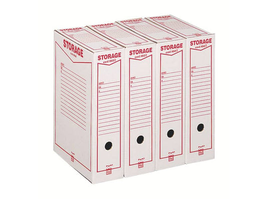 Scatola archivio King Mec Storage Legale 9x37x26 cm bianco 160200