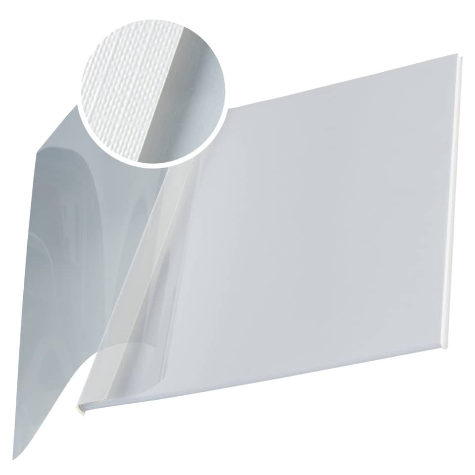 Copertina flessibile max 10-35 fogli Leitz impressBIND in PPL con dorso da 3,5 mm A4 bianco  conf. da 10 - 73980001