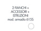 Set 2 fianchi + accessori + istruzioni per l'uso per armadio tecnical 2 615S bianco  - 805141163021