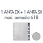 Set 1 porta dx + 1 porta sx per armadio Tecnical 2 618 grigio 805141163056