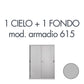 Set 1 cielo + 1 fondo per armadio Tecnical 2 615 grigio 805141163044