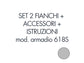 Set 2 fianchi + accessori + istruzioni per l'uso per armadio tecnical 2 618S grigio -  805141163028