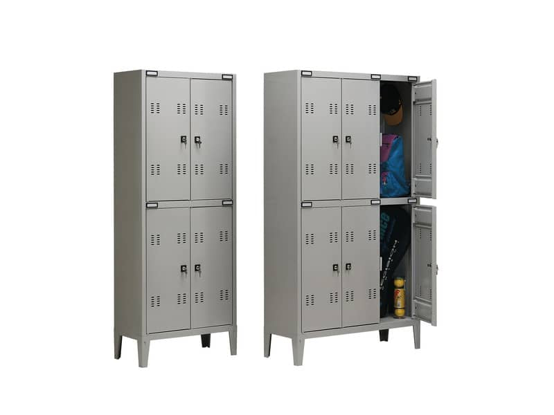 Spogliatoio sovrapposto Tecnical 2 a 6 posti acciaio 7/10 monoblocco 102x35x180 cm - B3+3