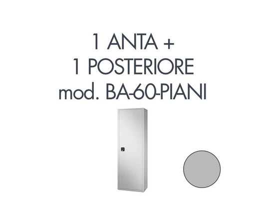 Set 1 porta + 1 posteriore per armadio Tecnical 2 BA-60-PIANI grigio - 805141163074