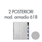Set 2 posteriori per armadio Tecnical 2 618 grigio 805141163058