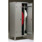 Spogliatoio sporco/pulito Tecnical 2 a 2 posti acciaio 7/10 monoblocco 80x47x180 cm - C2-SP
