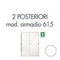 Set 2 posteriori per armadio Tecnical 2 615 bianco 805141163047