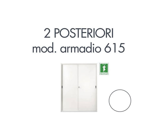 Set 2 posteriori per armadio Tecnical 2 615 bianco 805141163047