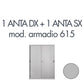 Set 1 porta sx+ 1 porta dx per armadio Tecnical 2 615 grigio 805141163046
