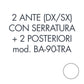 Set 1 porta sx + 1 porta dx +2 posteriori per armadio Tecnical 2 BA-90-TRA bianco - 805141163069