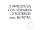 Set 1 porta sx + 1 porta dx +2 posteriori per armadio Tecnical 2 BA-90-TRA bianco - 805141163069