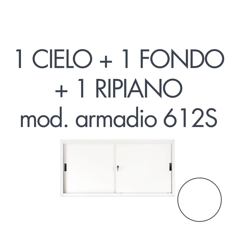 Set 1 cielo + 1 fondo + 1 piano per armadio Tecnical 2 612S bianco 805141163019