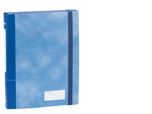 Cartella a scatola con elastico piatto Esselte C70 ESSENTIALS cartone blu 1.2 mm dorso 4 cm - 390370050