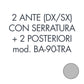 Set 1 porta sx + 1 porta dx +2 posteriori per armadio Tecnical 2 BA-90-TRA grigio - 805141163070