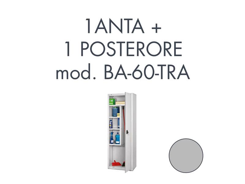 Set 1 porta + 1 posteriore per armadio Tecnical 2 BA-60-TRA grigio - 805141163078