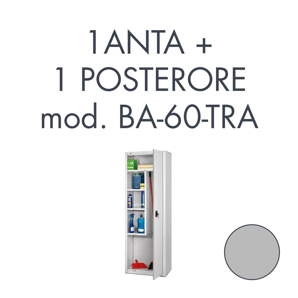 Set 1 porta + 1 posteriore per armadio Tecnical 2 BA-60-TRA grigio - 805141163078