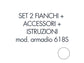 Set 2 fianchi + accessori + istruzioni per l'uso per armadio tecnical 2 618S bianco - 805141163027