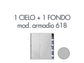 Set 1 cielo + 1 fondo armadio Tecnical 2 618 grigio 805141163054