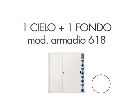 Set 1 cielo + 1 fondo armadio Tecnical 2 618 bianco 805141163053