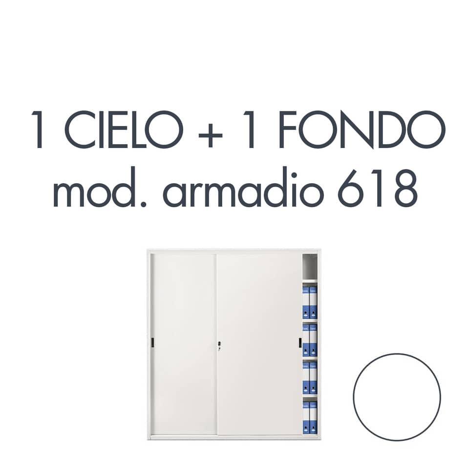 Set 1 cielo + 1 fondo armadio Tecnical 2 618 bianco 805141163053