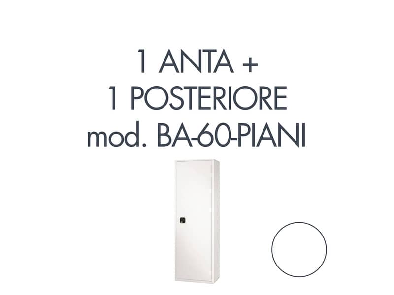 Set 1 porta + 1 posteriore per armadio Tecnical 2 BA-60-PIANI bianco - 805141163073