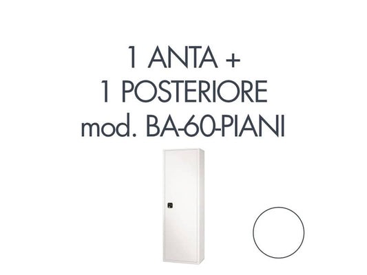 Set 1 porta + 1 posteriore per armadio Tecnical 2 BA-60-PIANI bianco - 805141163073