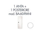 Set 1 porta + 1 posteriore per armadio Tecnical 2 BA-60-PIANI bianco - 805141163073
