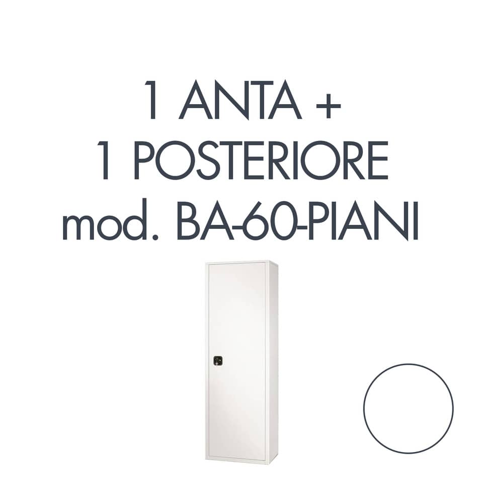 Set 1 porta + 1 posteriore per armadio Tecnical 2 BA-60-PIANI bianco - 805141163073