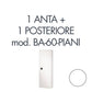 Set 1 porta + 1 posteriore per armadio Tecnical 2 BA-60-PIANI bianco - 805141163073