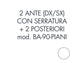 Set 1 porta sx + 1 porta dx + 2 posteriori per armadio Tecnical 2 BA-90-PIANI bianco - 805141163065