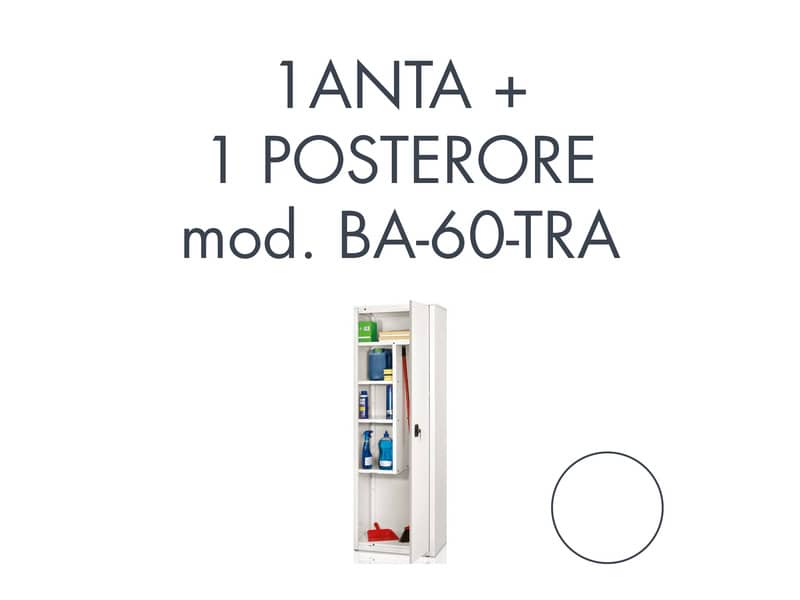 Set 1 porta + 1 posteriore per armadio Tecnical 2 BA-60-TRA bianco - 805141163077