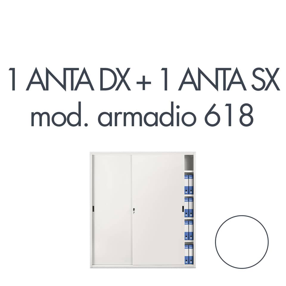 Set 1 porta dx + 1 porta sx per armadio Tecnical 2 618 bianco 805141163055