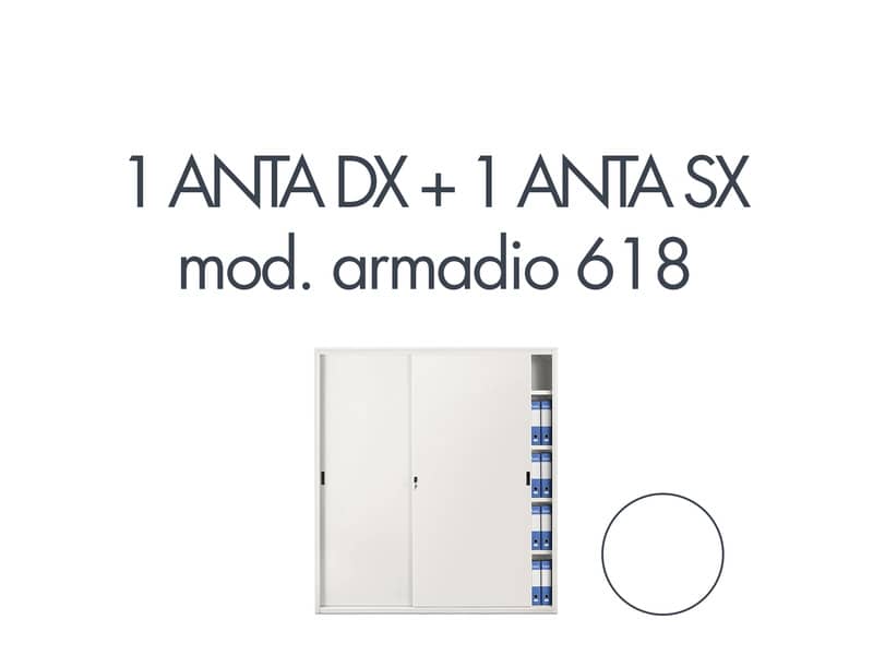 Set 1 porta dx + 1 porta sx per armadio Tecnical 2 618 bianco 805141163055