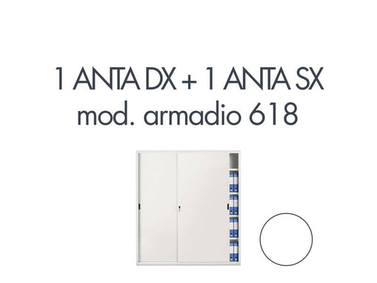 Set 1 porta dx + 1 porta sx per armadio Tecnical 2 618 bianco 805141163055