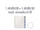 Set 1 porta dx + 1 porta sx per armadio Tecnical 2 618 bianco 805141163055