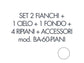 Set 2 fianchi + 1 cielo + 1 fondo + 4 ripiani + accessori per armadio Tecnical 2 BA-60-PIANI bianco - 805141163075