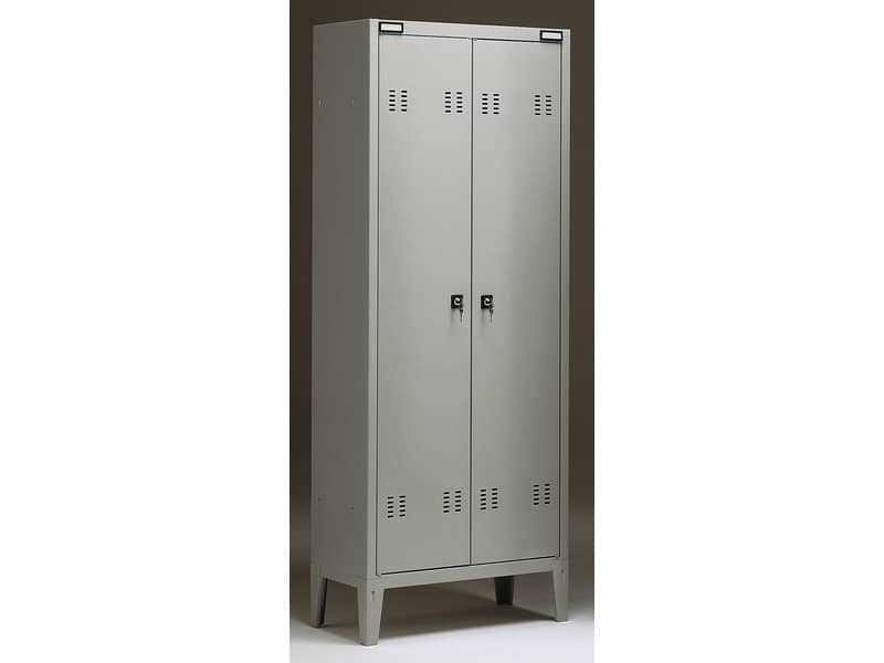 Spogliatoio Tecnical 2 a 2 posti acciaio 7/10 monoblocco 70x35x180 cm B2