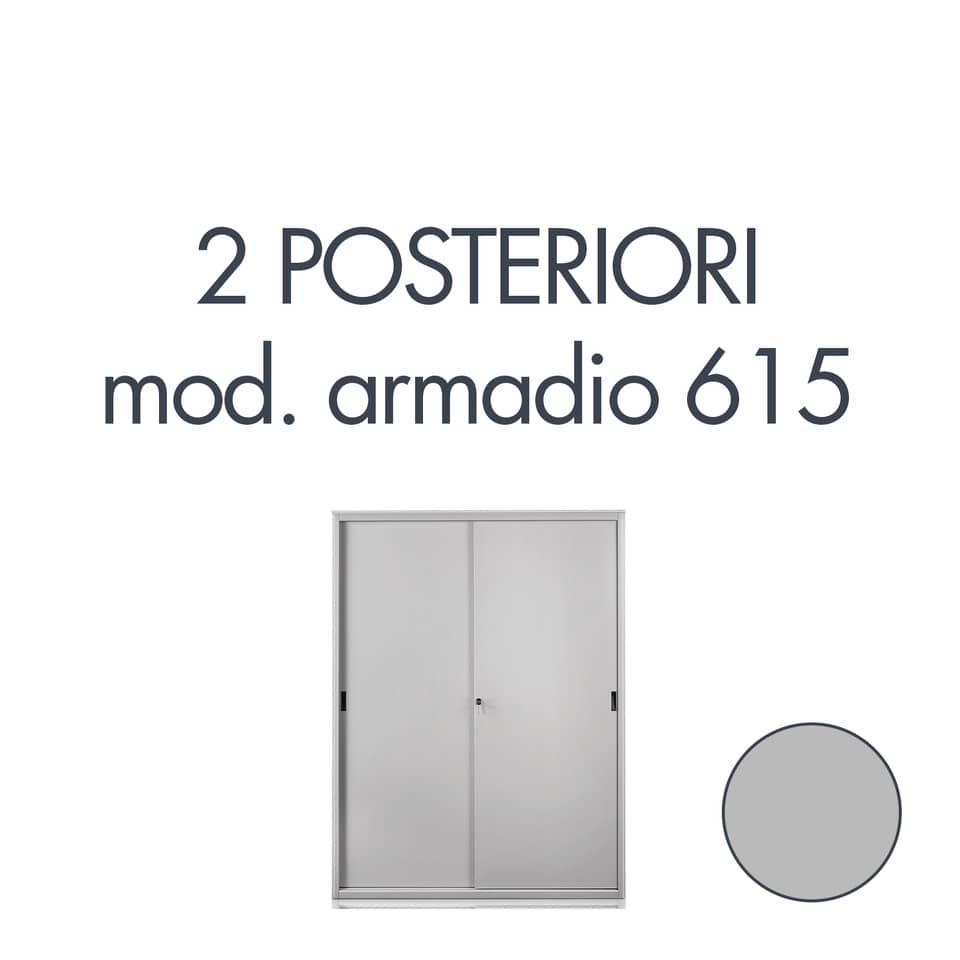 Set 2 posteriori per armadio Tecnical 2 615 grigio 805141163048