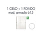 Set 1 cielo + 1 fondo per armadio Tecnical 2 615 bianco 805141163043