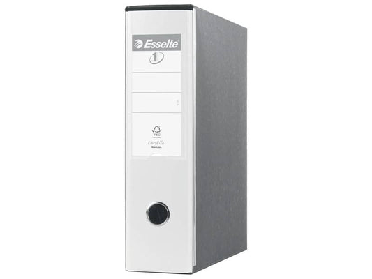 Registratore con custodia Esselte G53 Eurofile commerciale Dorso 8 cm cartone rivestito in PP bianco vivida- 390753040