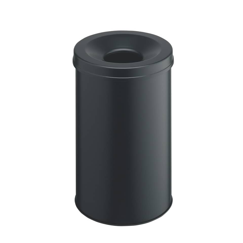 Cestino gettacarte Durable Safe acciaio 30 litri nero - 330601