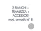 Set 2 fianchi + 1 tramezza + accessori + istruzioni per armadio Tecnical 2 618 grigio - - 805141163052