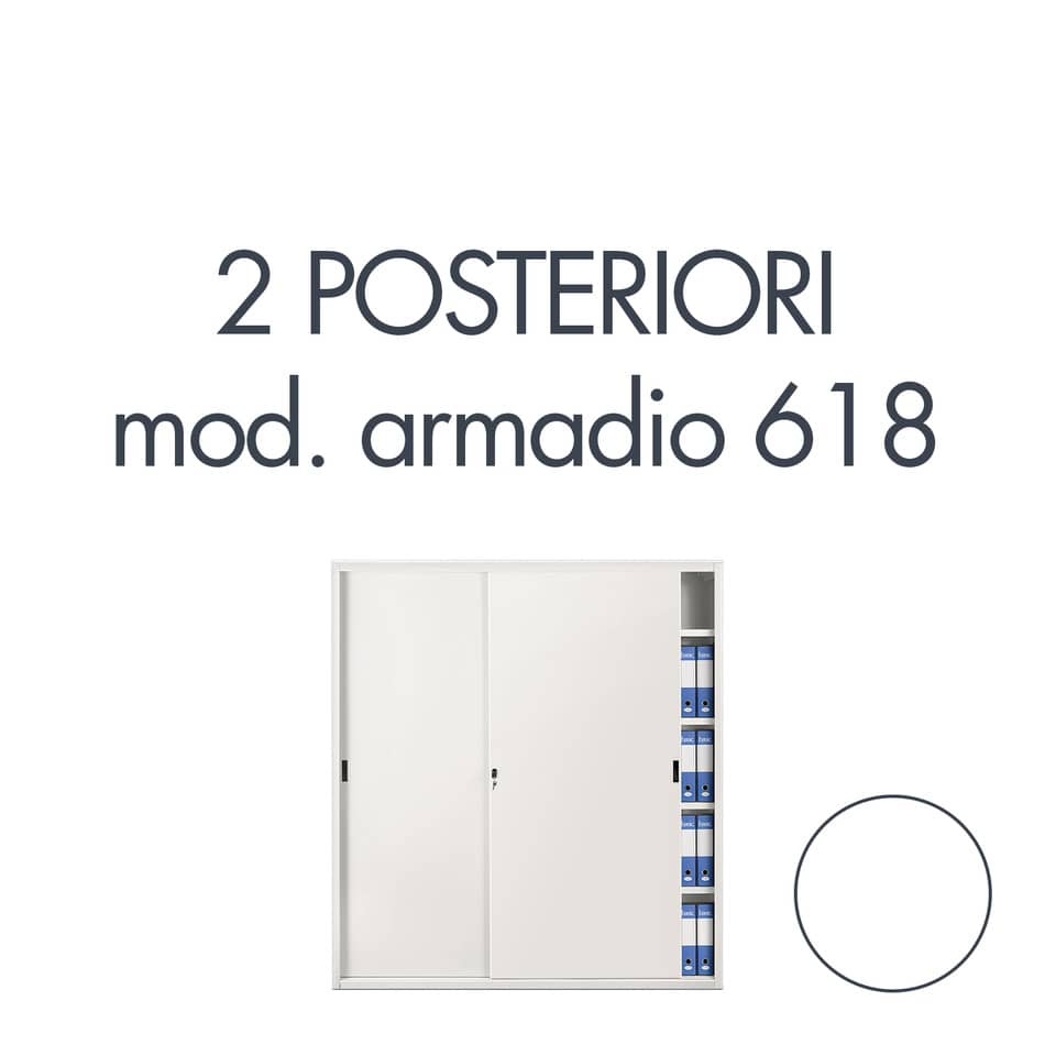 Set 2 posteriori per armadio Tecnical 2 618 bianco 805141163057